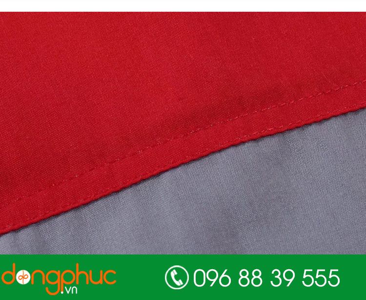 Mẫu vải màu đỏ phối ghi 2